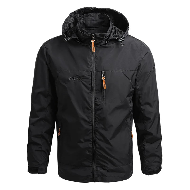 Coupe-vent Hommes DulJacket Imperméable En Plein Air À Capuche Manteau Sports Militaire Taille Européenne S-5XL Terrain Escalade Mince Outwear
