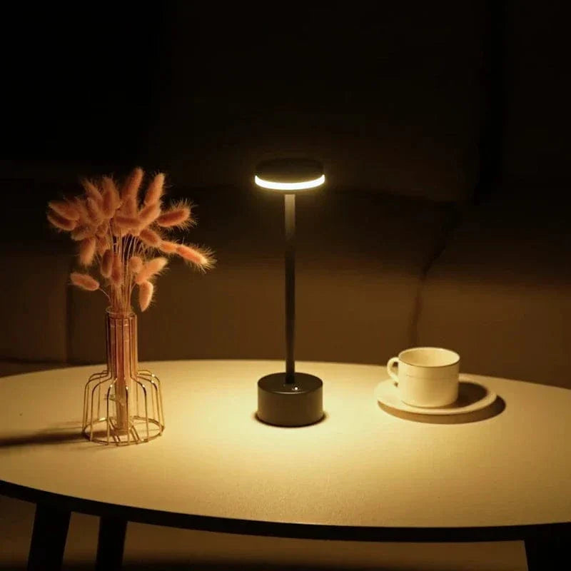 Modern Cordless LED Table Lamp – Rechargeable, Touch Control, Minimalist Lighting for Bedroom & Living Room