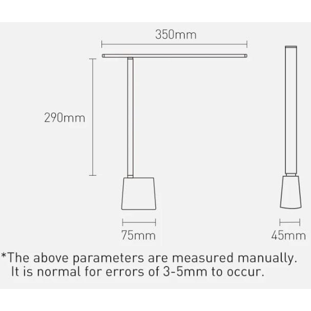 Rechargeable LED Desk Lamp – Foldable, Touch Control, Adjustable Light &amp; Eye Protection