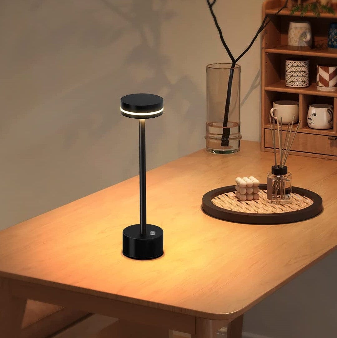 Modern Cordless LED Table Lamp – Rechargeable, Touch Control, Minimalist Lighting for Bedroom & Living Room