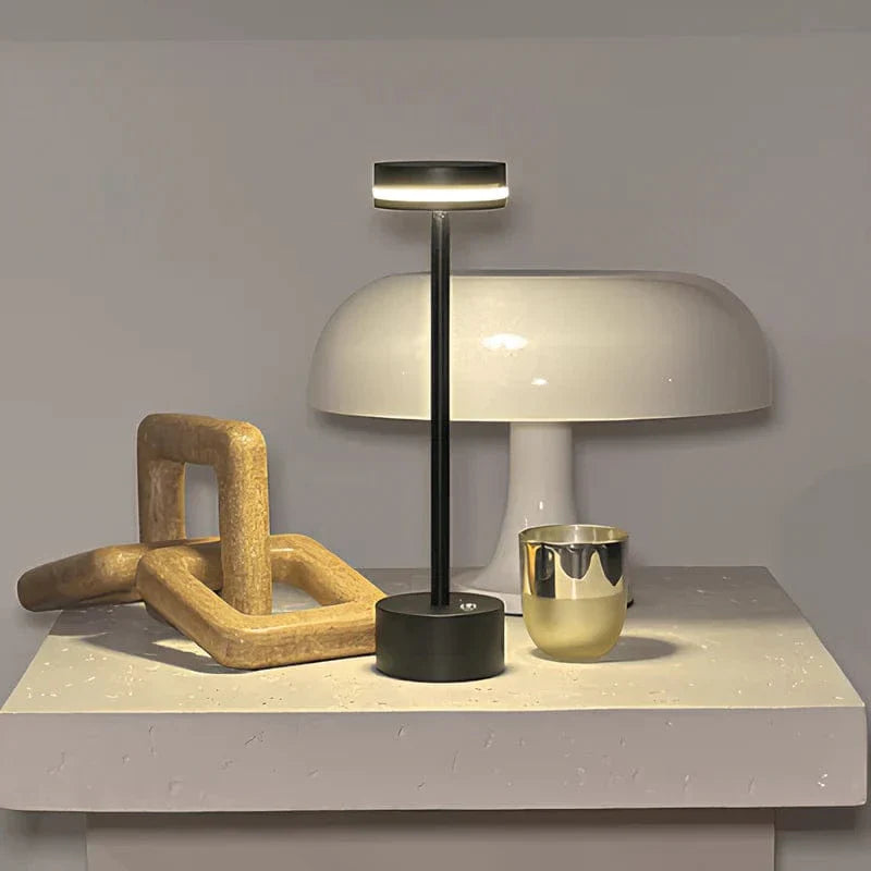 Modern Cordless LED Table Lamp – Rechargeable, Touch Control, Minimalist Lighting for Bedroom & Living Room