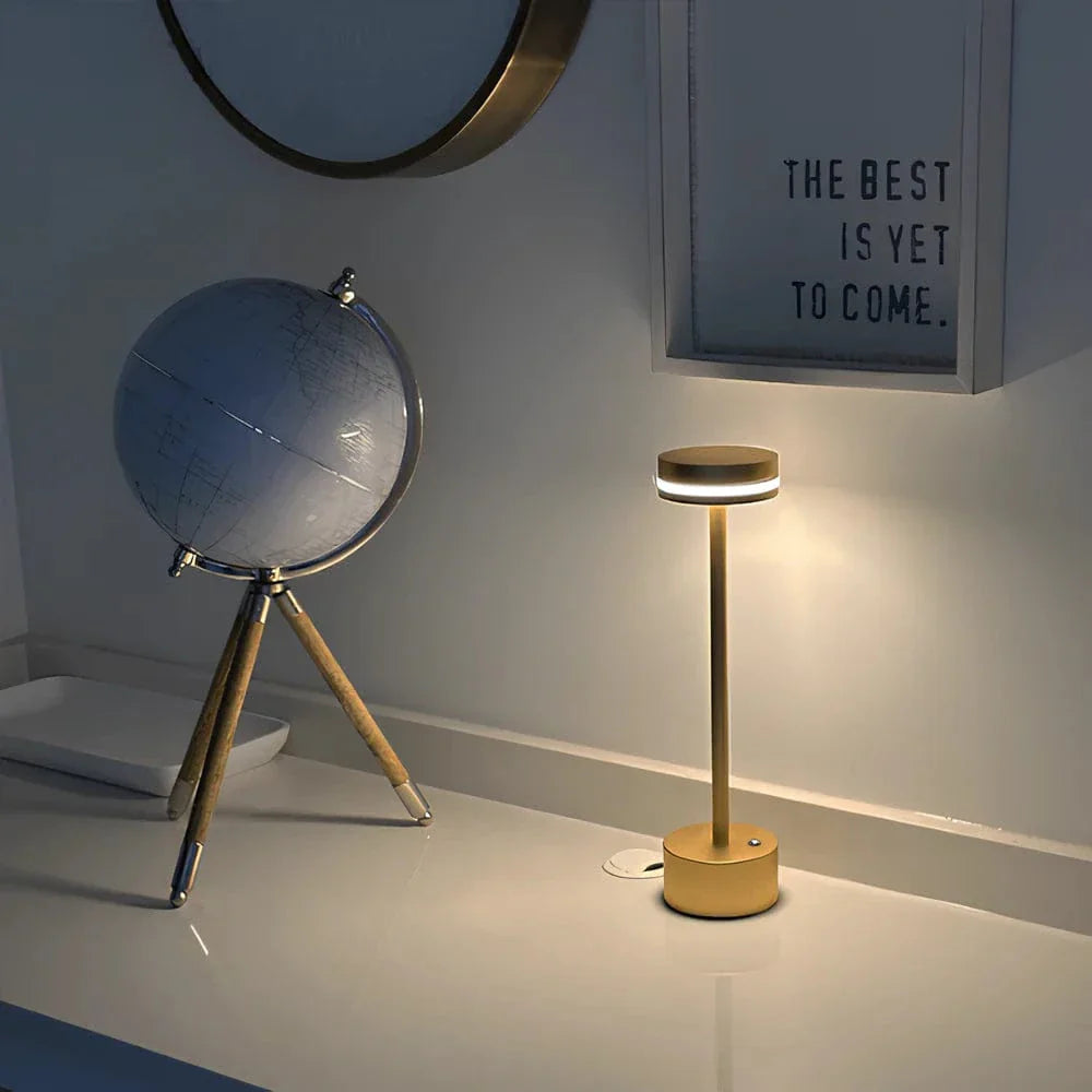 Modern Cordless LED Table Lamp – Rechargeable, Touch Control, Minimalist Lighting for Bedroom & Living Room