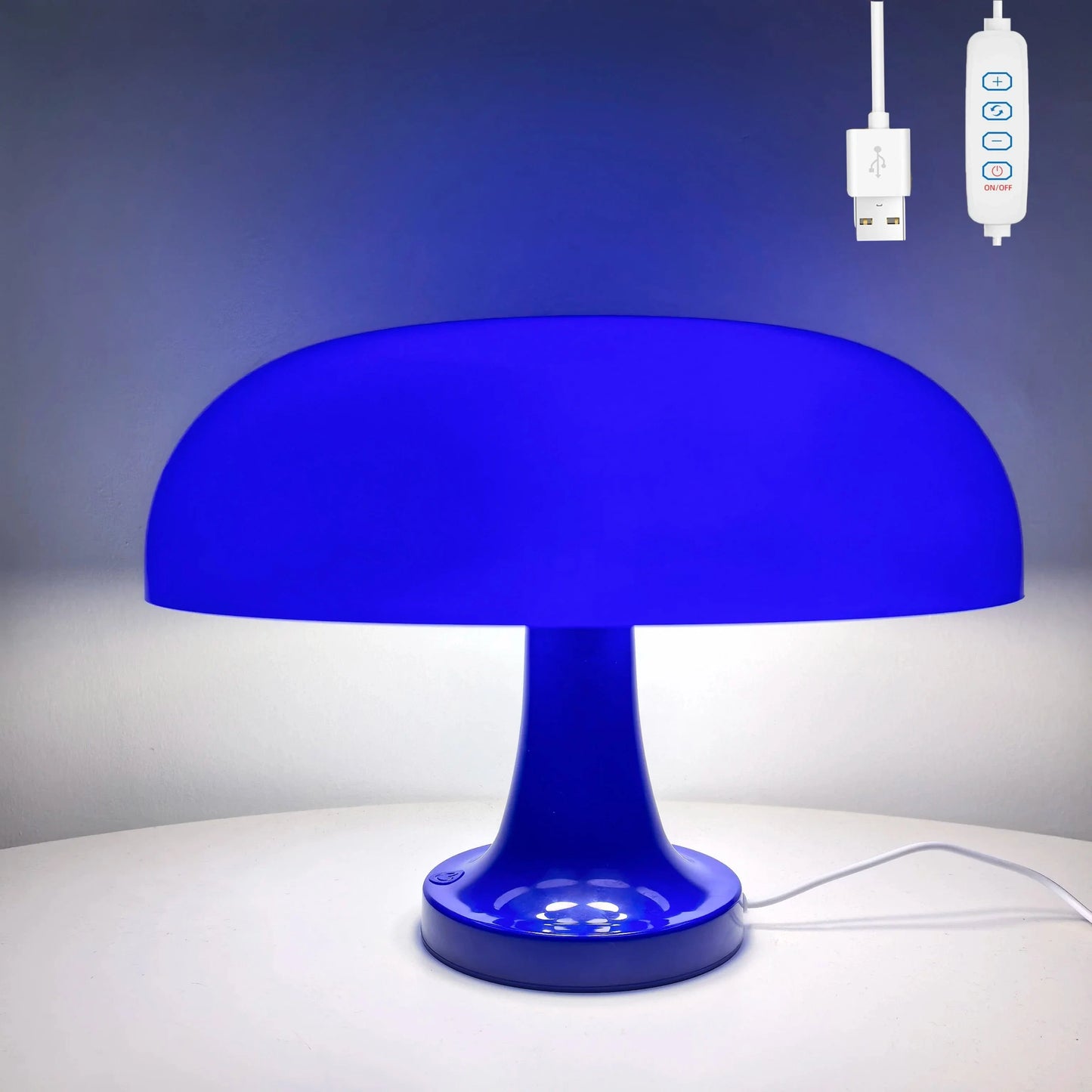 Modern LED Table Lamp With USB Charging - Dimmable - Three Colour Temperature - Stylish ABS Design - Ideal For Bedroom or Living Room