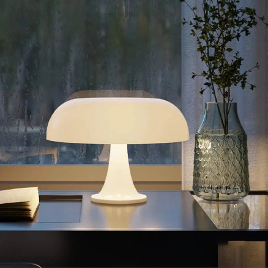 Modern LED Table Lamp With USB Charging - Dimmable - Three Colour Temperature - Stylish ABS Design - Ideal For Bedroom or Living Room