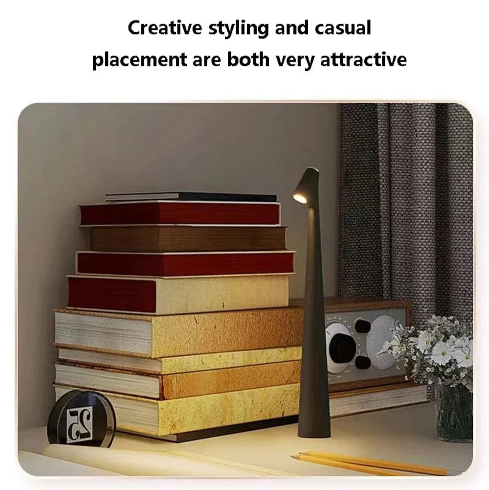 Rechargeable LED Desk Lamp – Wireless, Touch Control, Adjustable Light