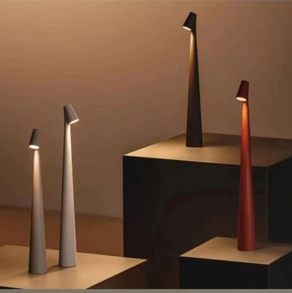 Rechargeable LED Desk Lamp – Wireless, Touch Control, Adjustable Light